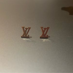 LV inspired studs